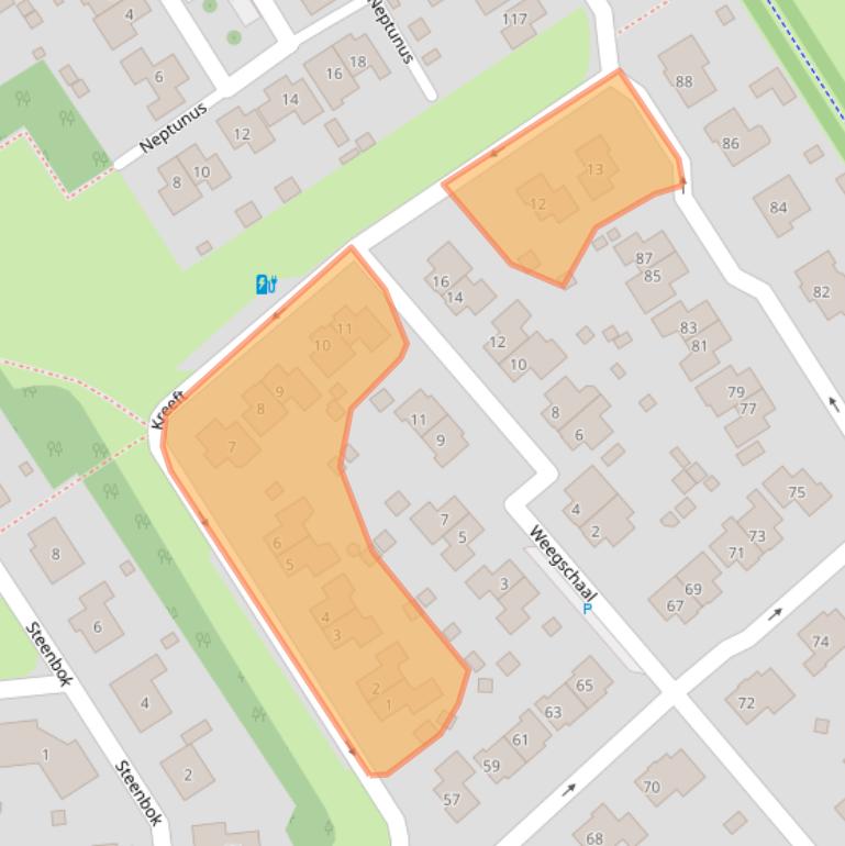 Kaart van postcodegebied 4501HV.