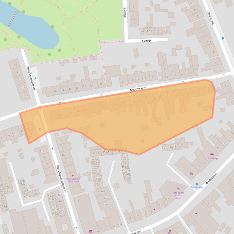 Kaart van postcodegebied 4501JS.