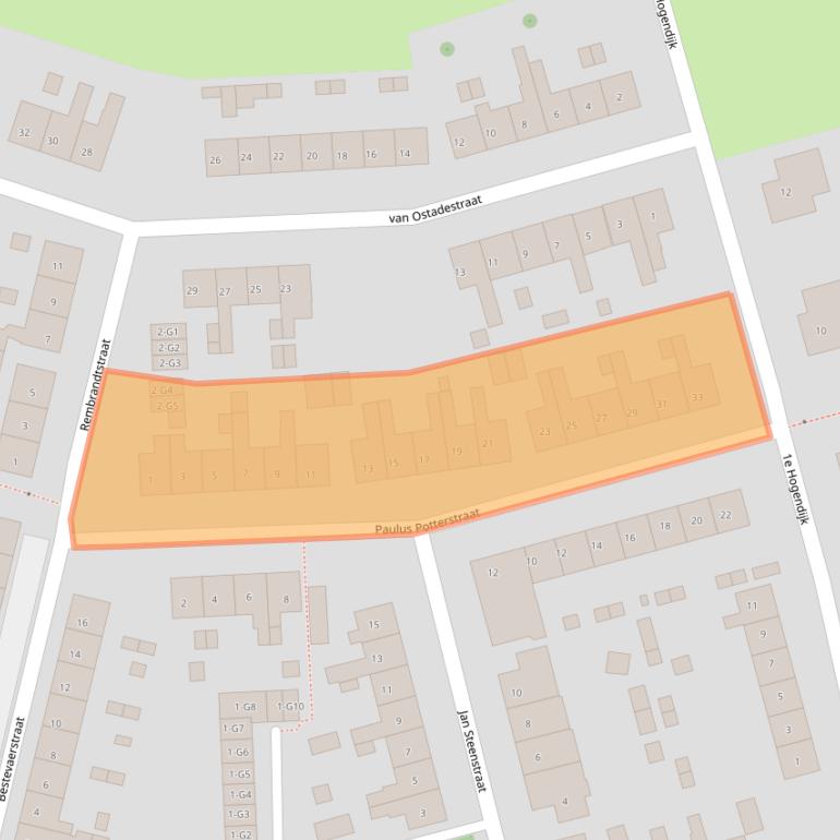Kaart van postcodegebied 4501KA.