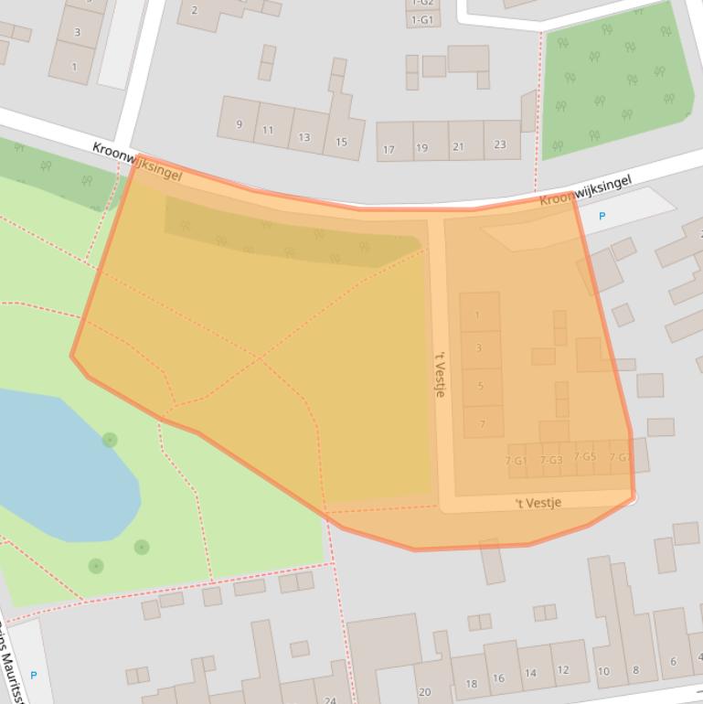 Kaart van postcodegebied 4501KC.