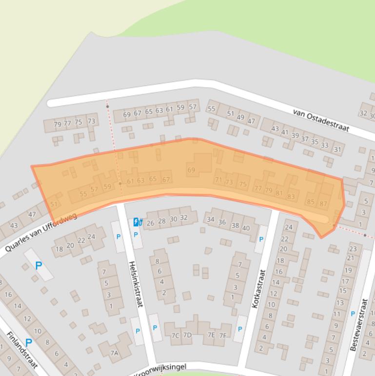 Kaart van postcodegebied 4501KN.