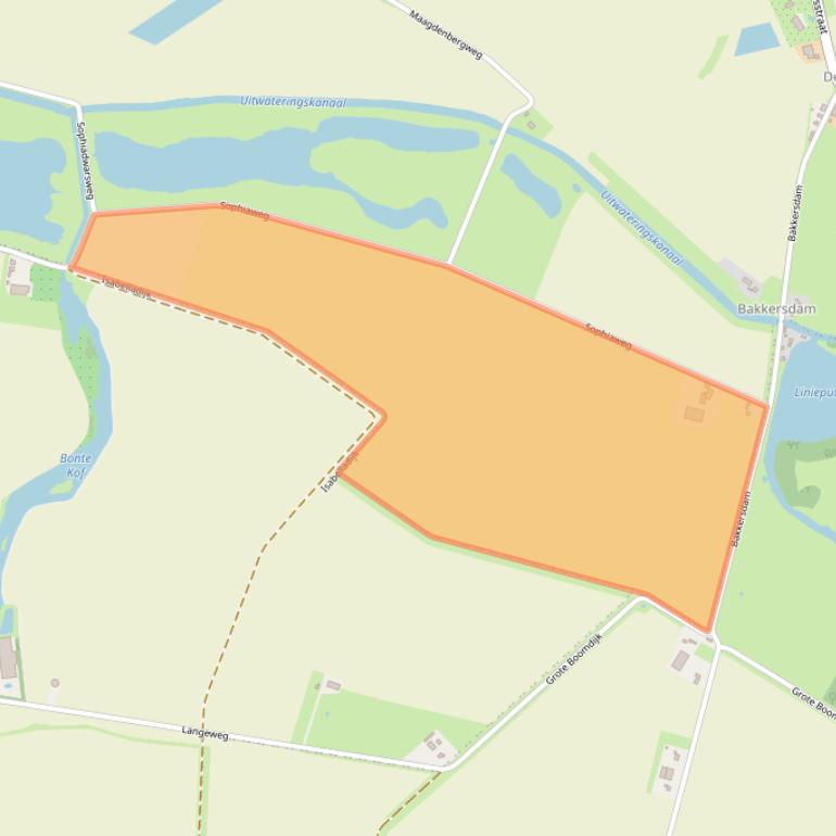 Kaart van postcodegebied 4501NH.