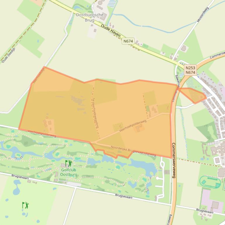 Kaart van postcodegebied 4501NM.