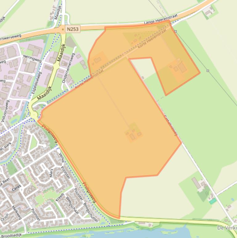 Kaart van postcodegebied 4501PE.