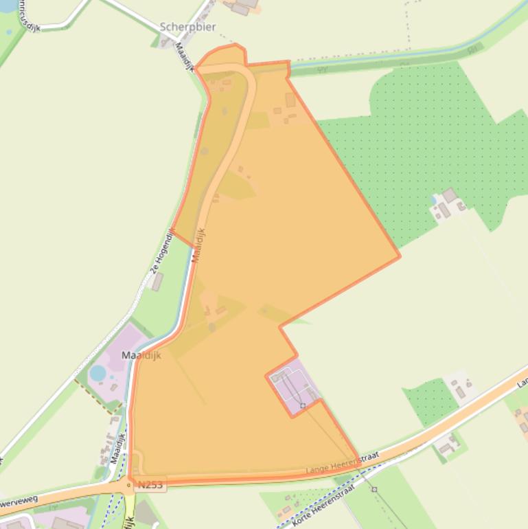 Kaart van postcodegebied 4501PL.