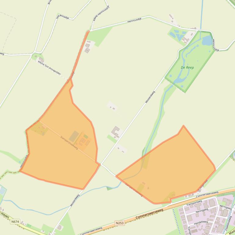 Kaart van postcodegebied 4501PN.