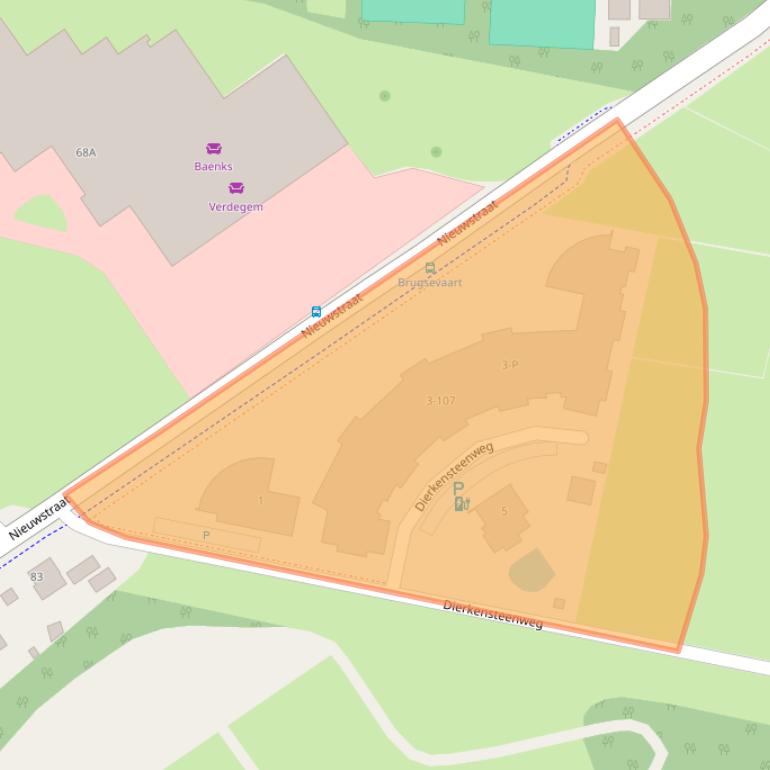 Kaart van postcodegebied 4501RD.