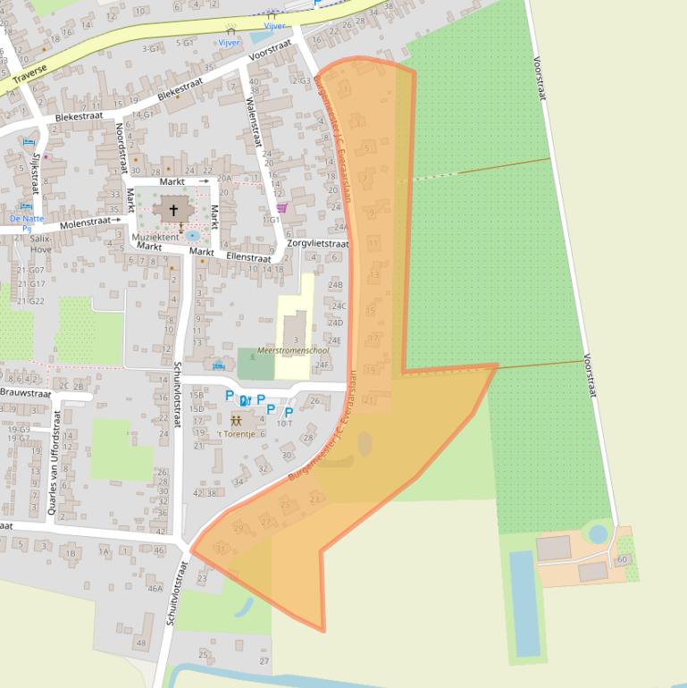 Kaart van postcodegebied 4503AA.