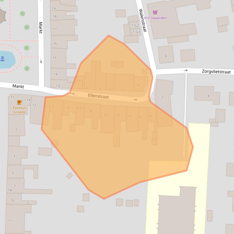 Kaart van postcodegebied 4503AE.