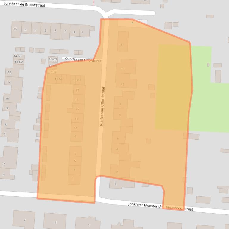 Kaart van postcodegebied 4503AP.