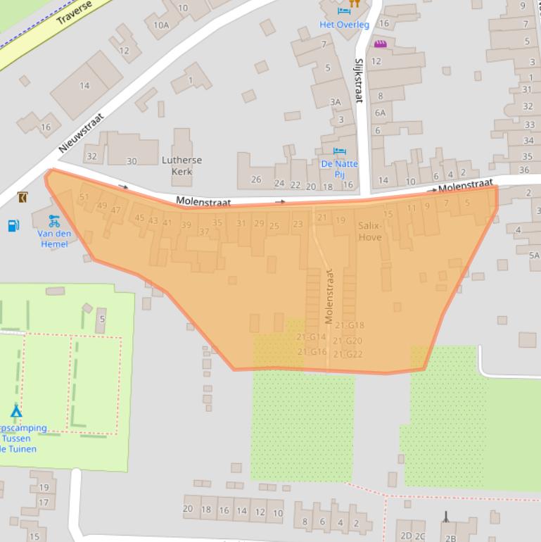 Kaart van postcodegebied 4503BA.