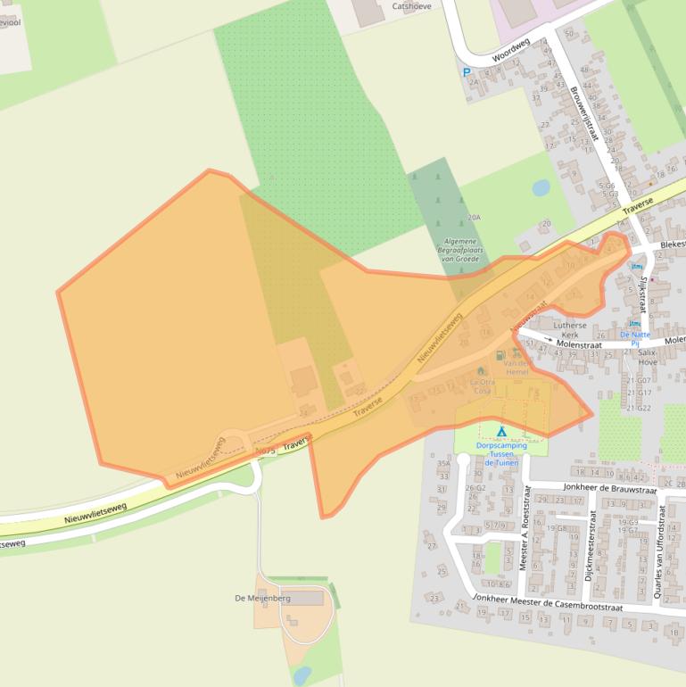 Kaart van postcodegebied 4503BD.