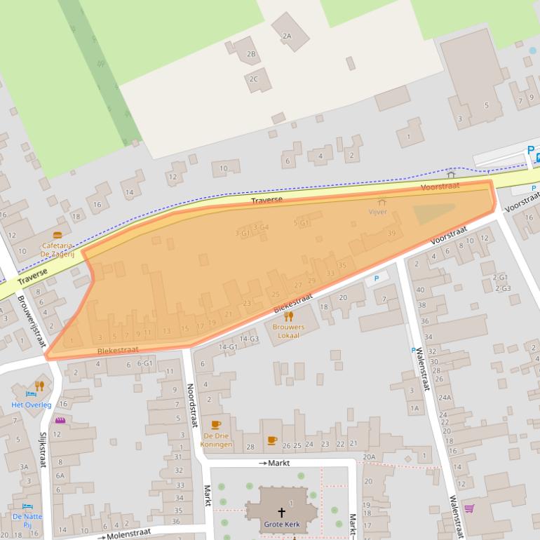 Kaart van postcodegebied 4503BE.