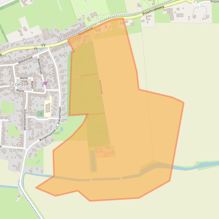 Kaart van postcodegebied 4503BK.