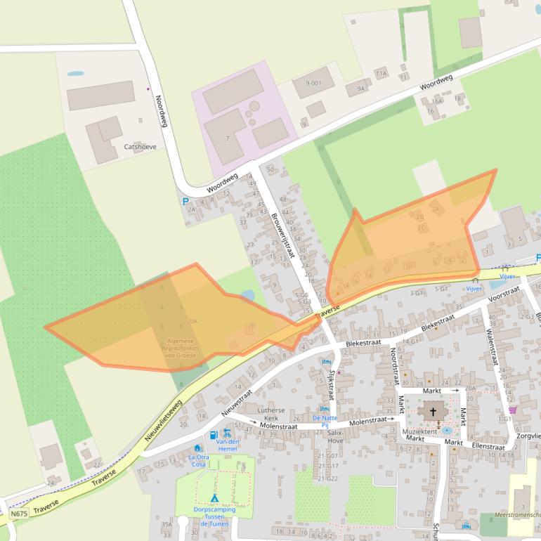 Kaart van postcodegebied 4503BM.