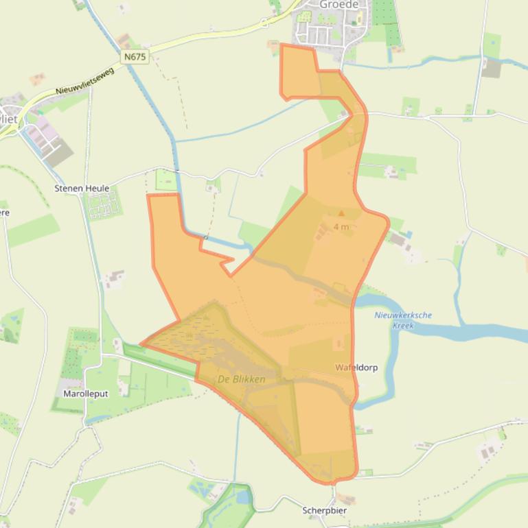 Kaart van postcodegebied 4503GS.