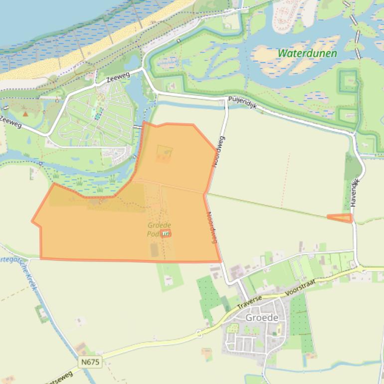 Kaart van postcodegebied 4503PD.