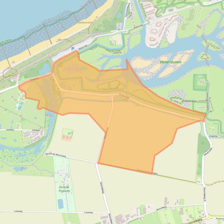 Kaart van postcodegebied 4503PL.