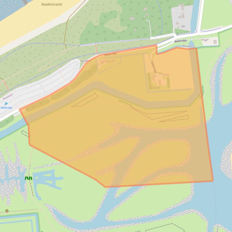 Kaart van postcodegebied 4503PM.