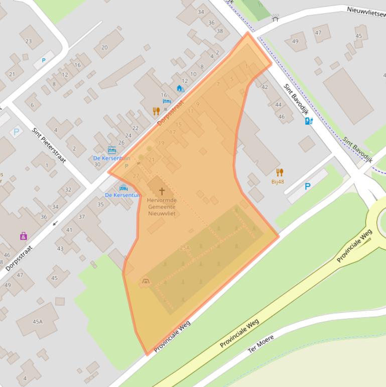 Kaart van postcodegebied 4504AE.