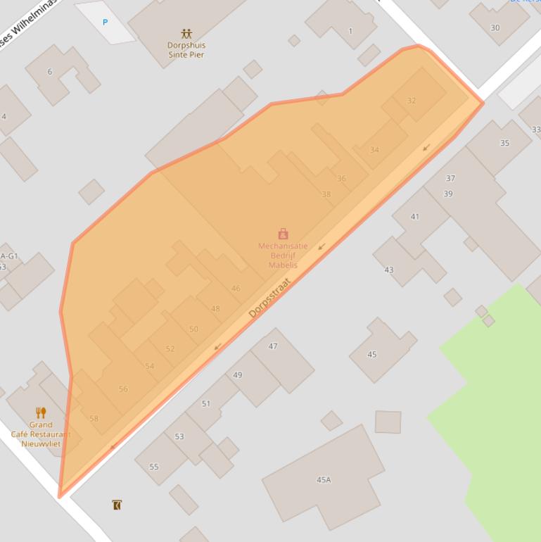 Kaart van postcodegebied 4504AJ.