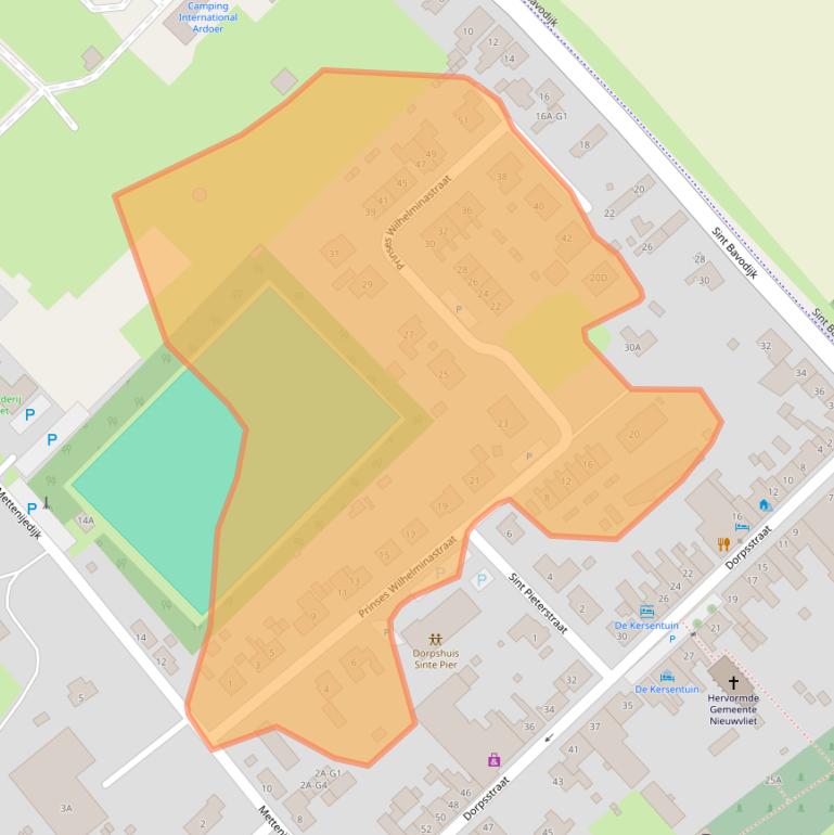 Kaart van postcodegebied 4504AL.