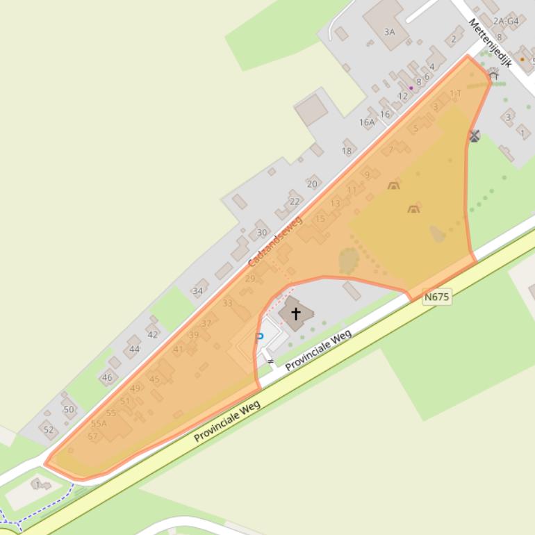 Kaart van postcodegebied 4504AM.