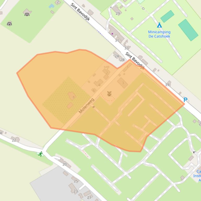 Kaart van postcodegebied 4504AP.