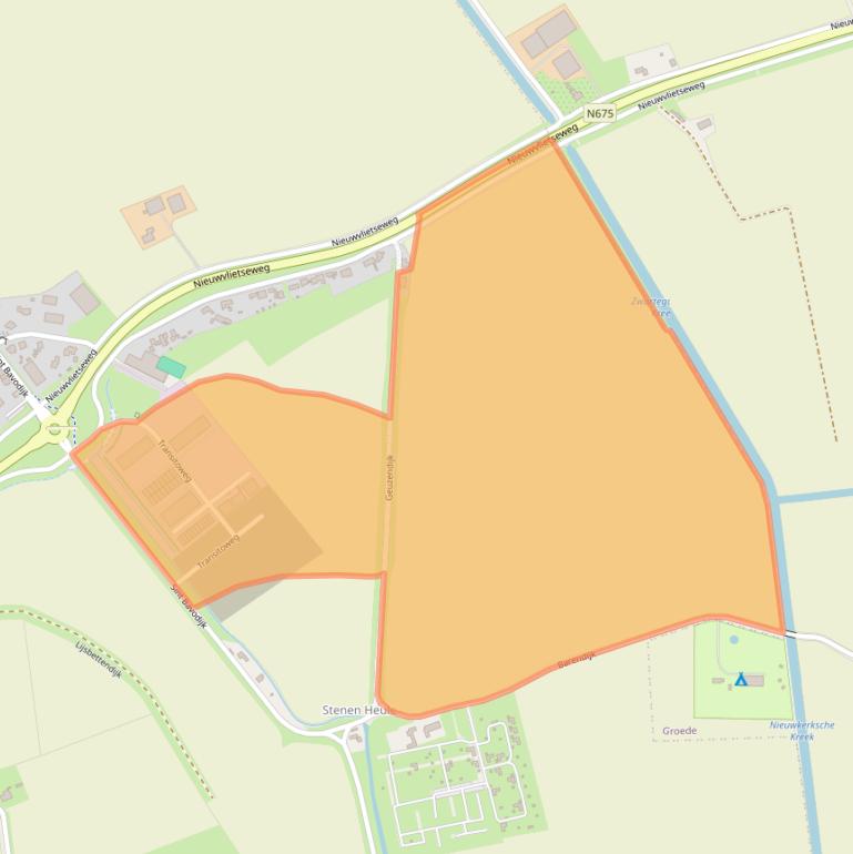 Kaart van postcodegebied 4504AT.