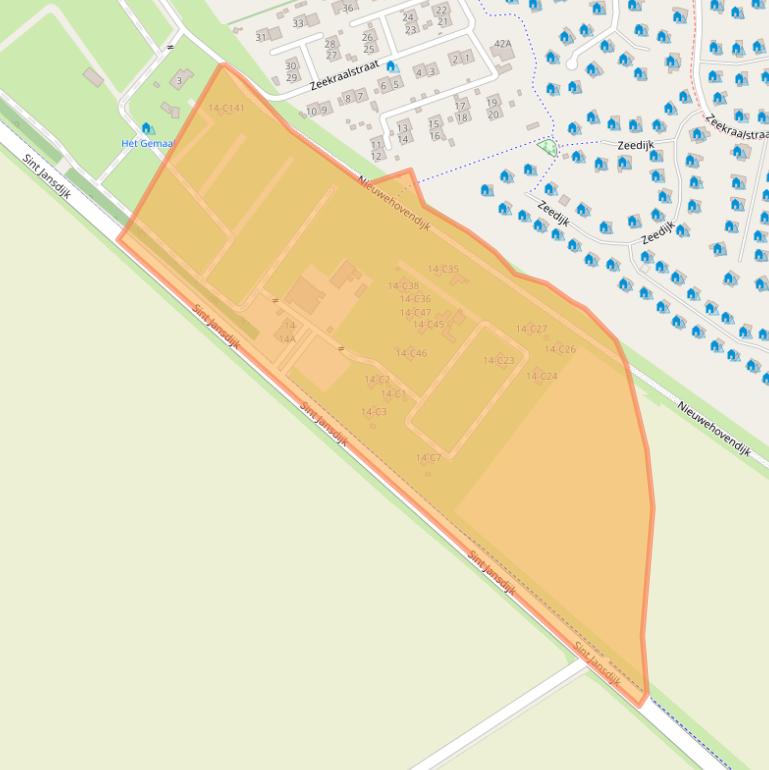 Kaart van postcodegebied 4504PA.