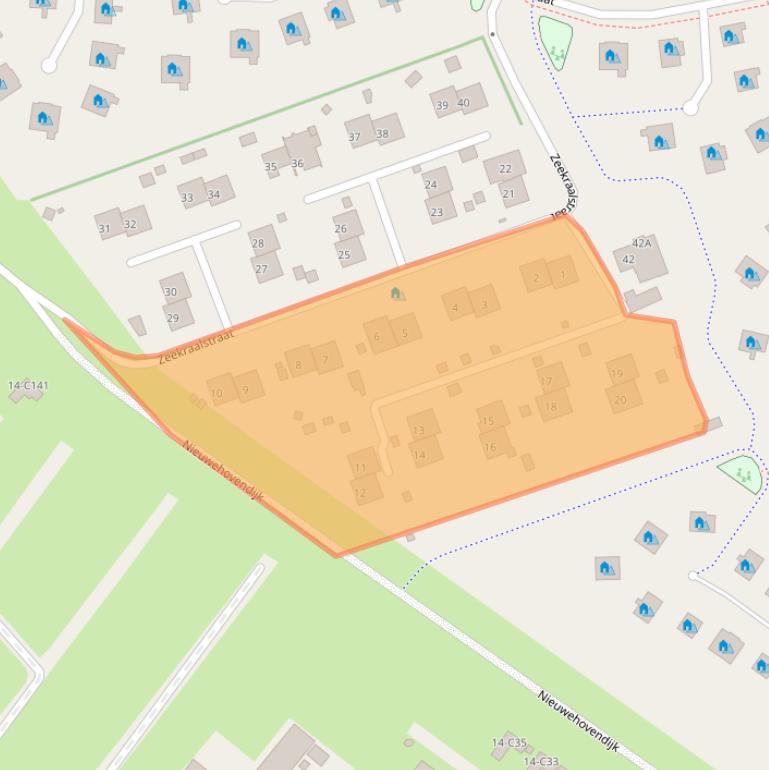 Kaart van postcodegebied 4504PG.