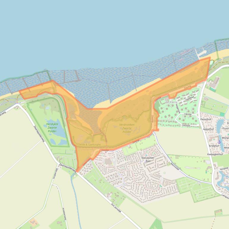 Kaart van postcodegebied 4504PK.