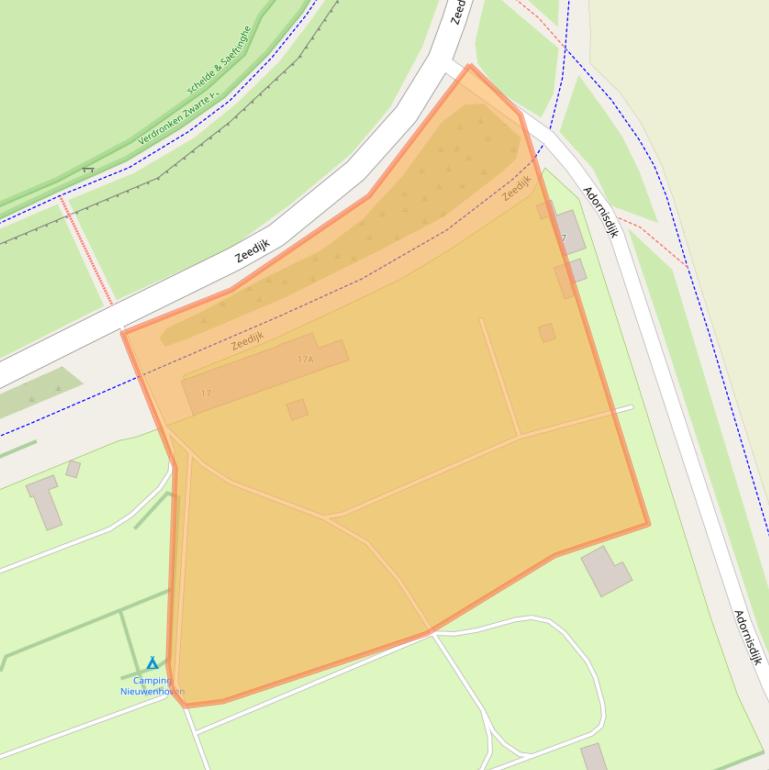 Kaart van postcodegebied 4504PM.