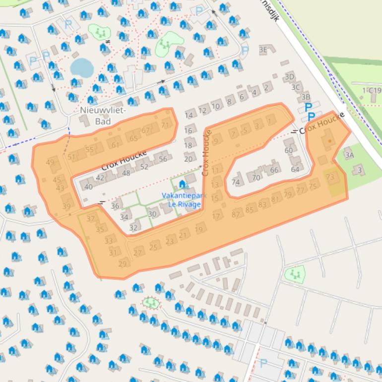 Kaart van postcodegebied 4504RD.