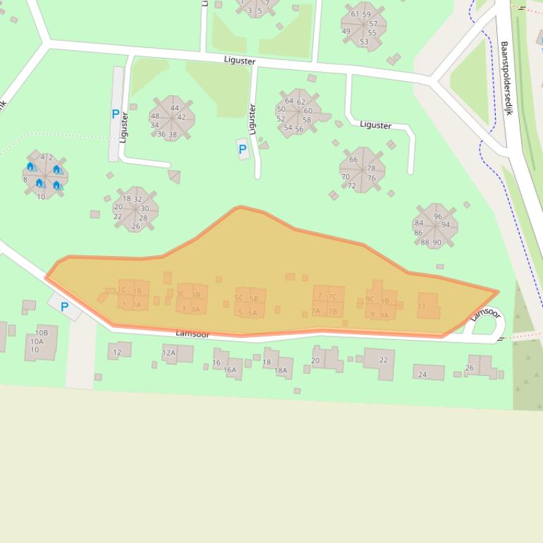 Kaart van postcodegebied 4504RR.