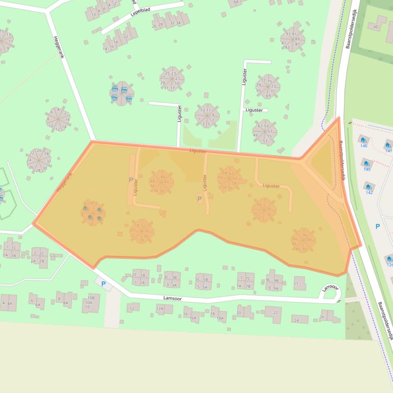 Kaart van postcodegebied 4504RS.
