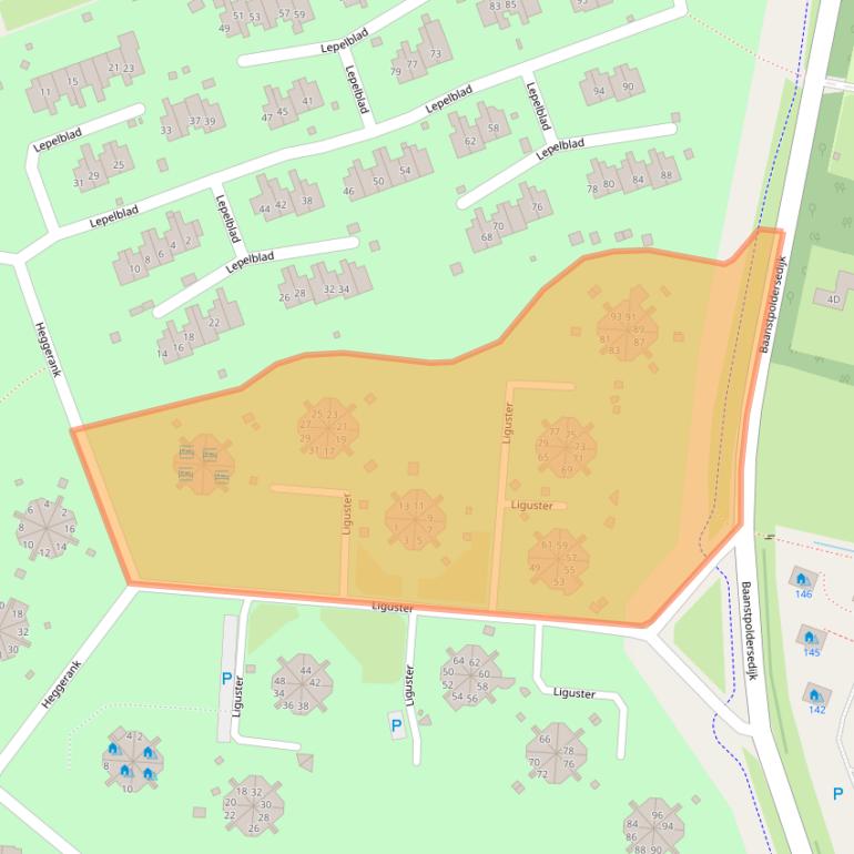 Kaart van postcodegebied 4504RT.