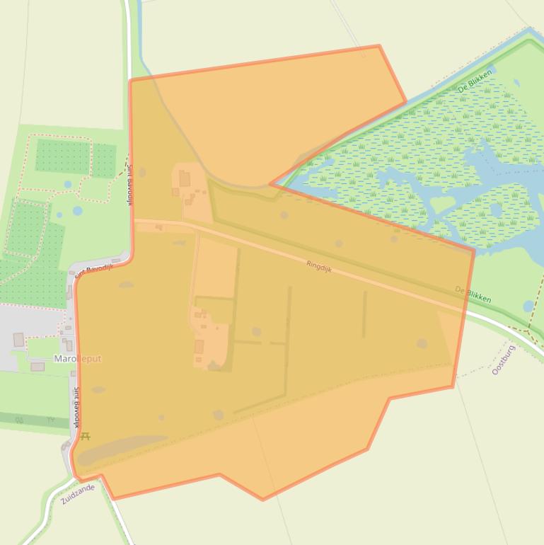 Kaart van postcodegebied 4504SE.
