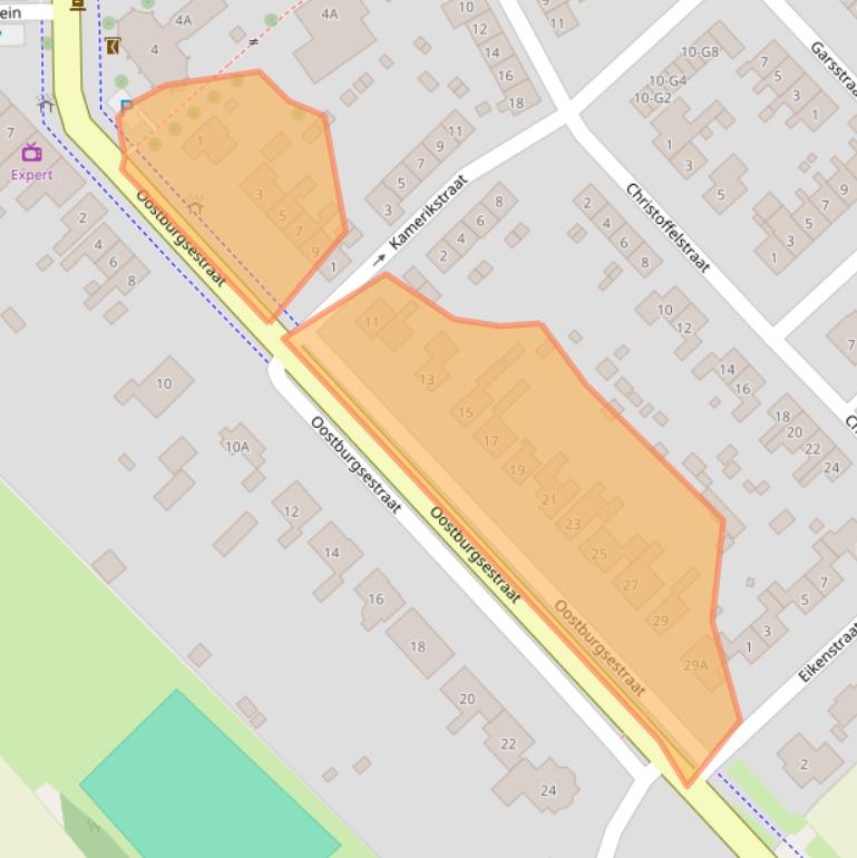 Kaart van postcodegebied 4505AA.