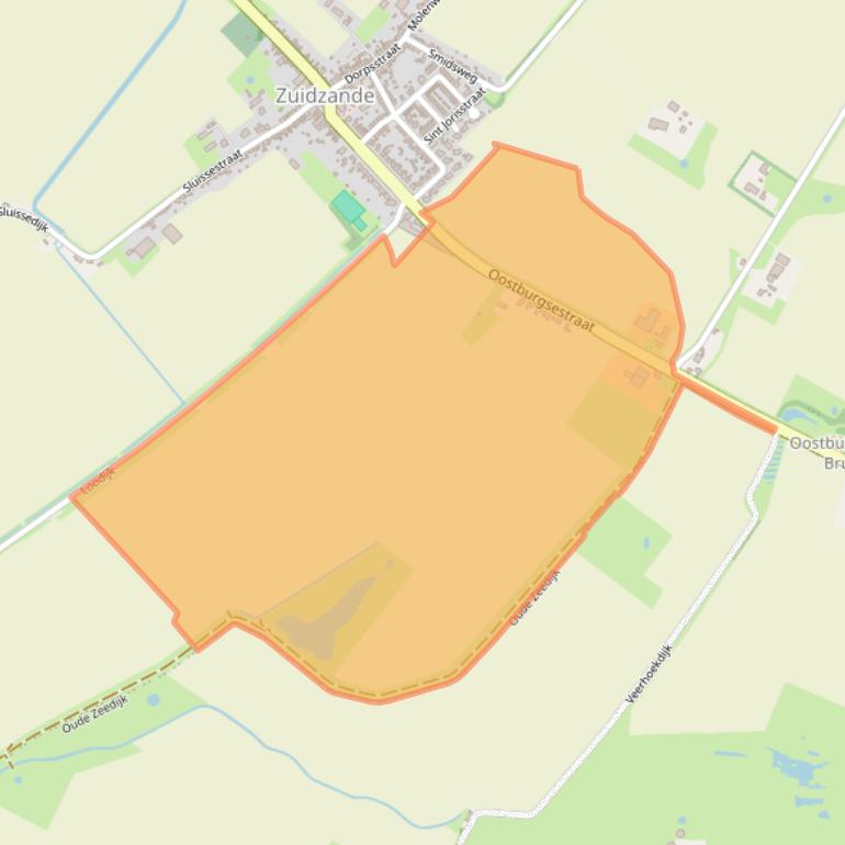 Kaart van postcodegebied 4505AC.