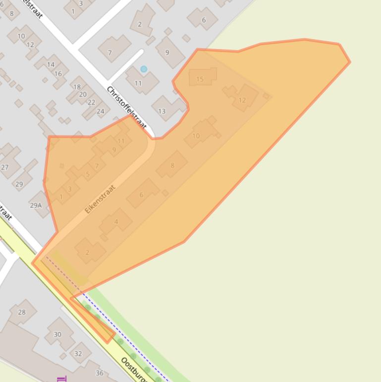 Kaart van postcodegebied 4505AD.