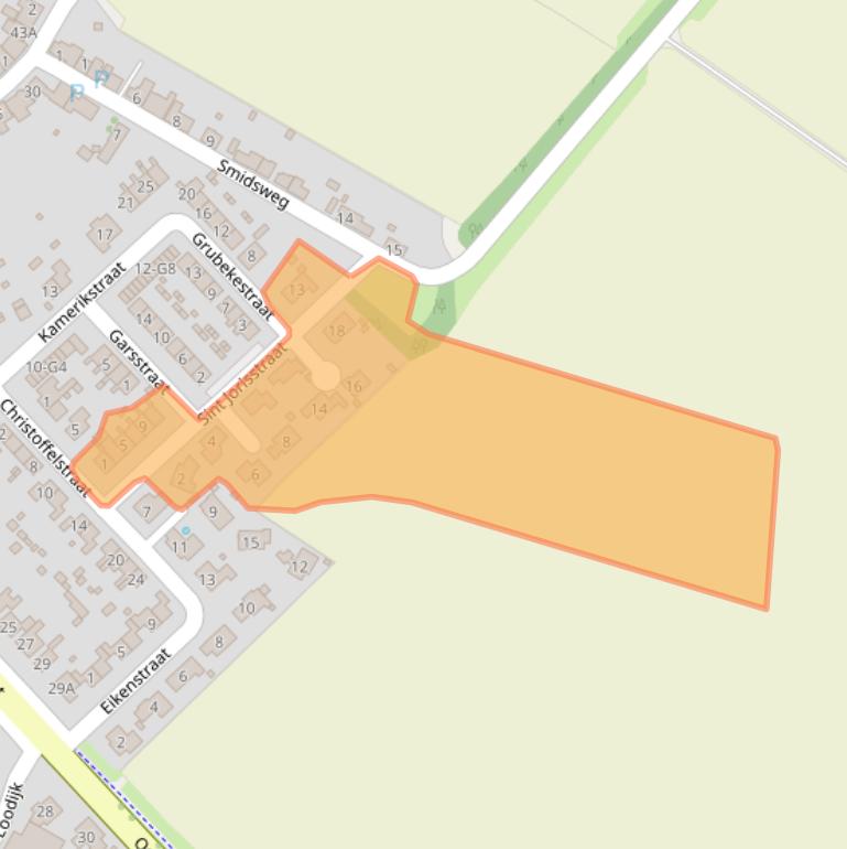 Kaart van postcodegebied 4505AE.