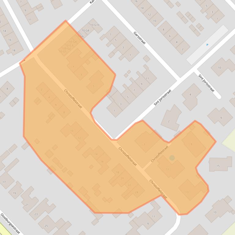 Kaart van postcodegebied 4505AG.