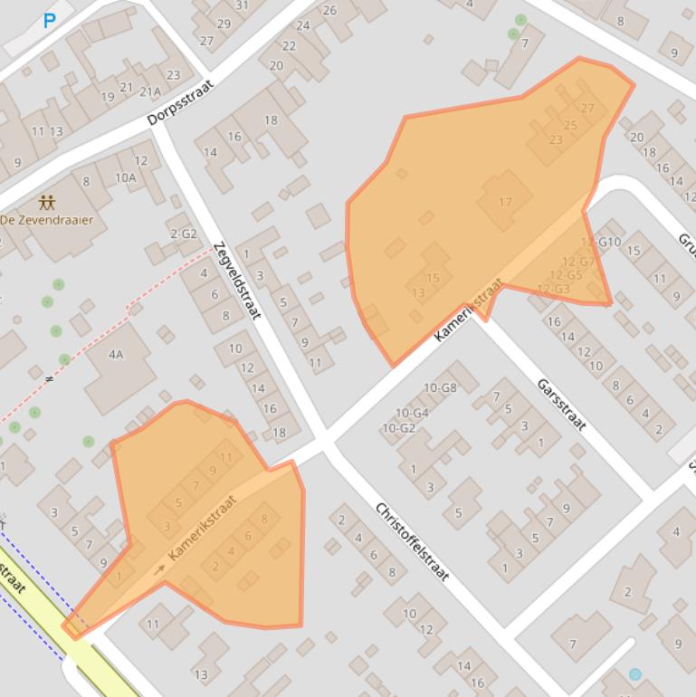 Kaart van postcodegebied 4505AL.