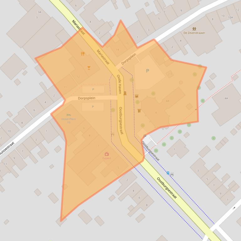 Kaart van postcodegebied 4505AR.