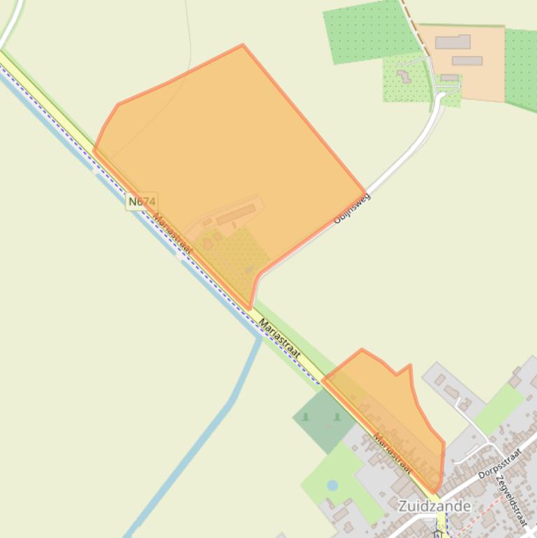 Kaart van postcodegebied 4505AV.