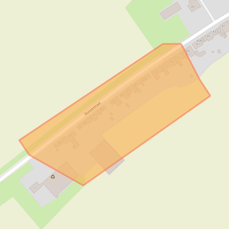 Kaart van postcodegebied 4505AX.