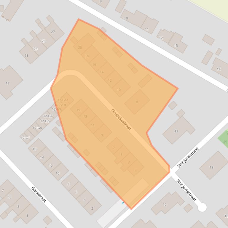 Kaart van postcodegebied 4505BC.