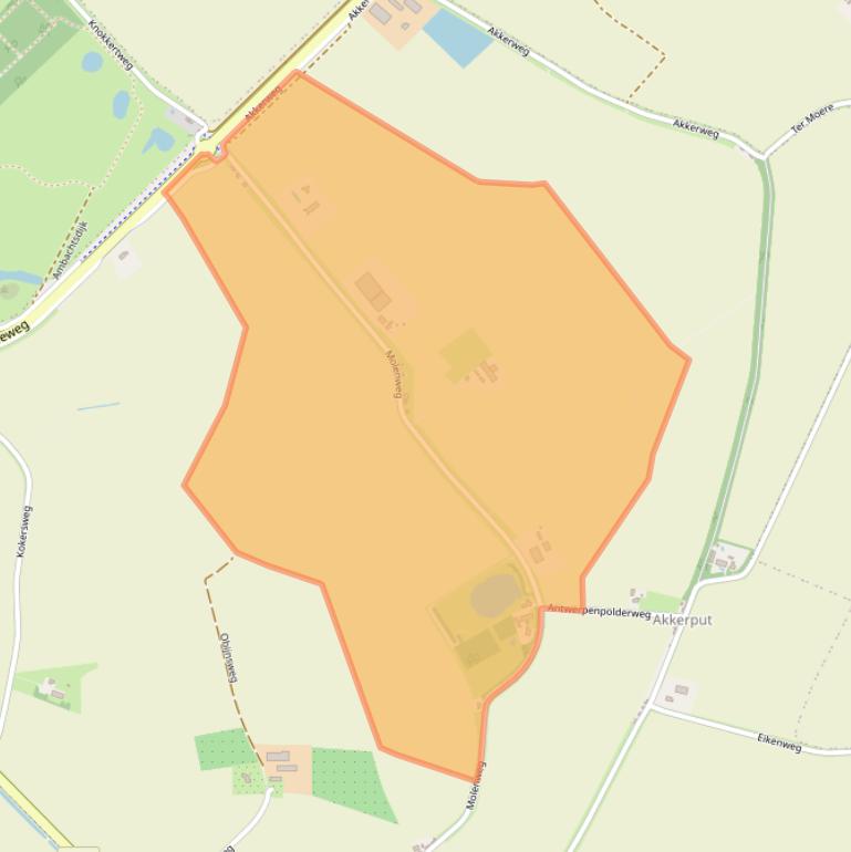 Kaart van postcodegebied 4505PN.