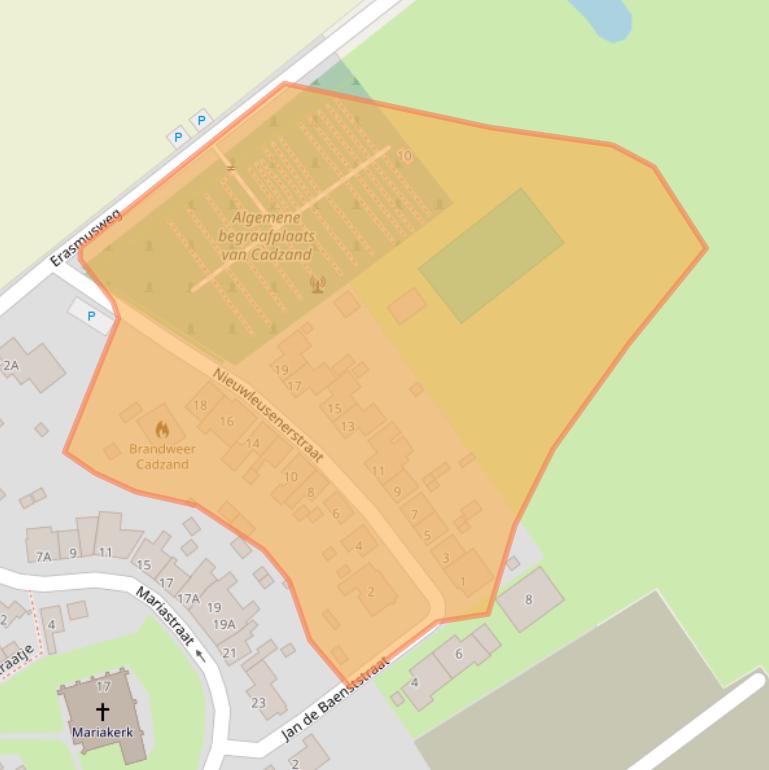 Kaart van postcodegebied 4506AB.